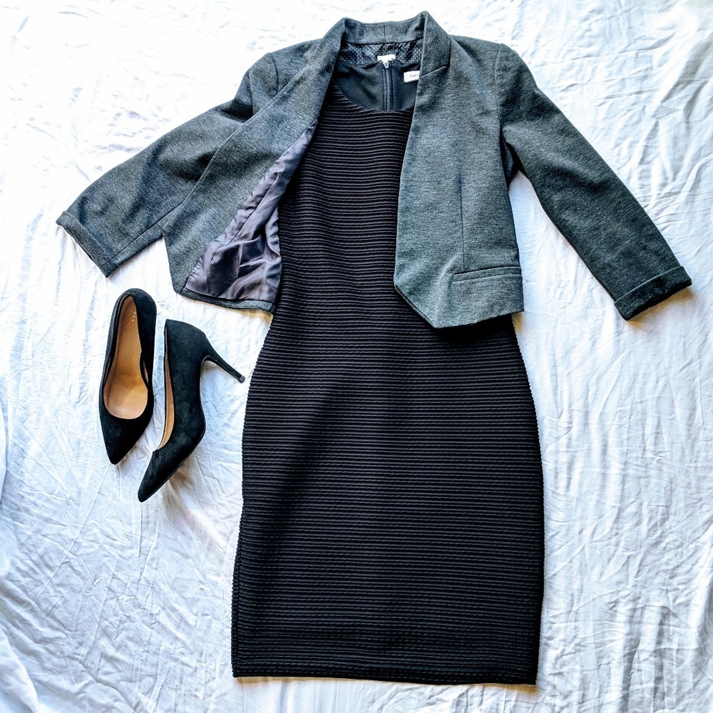 Calvin Klein Black Midi Dress